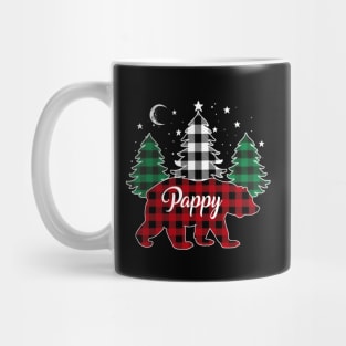 Pappy Bear Buffalo Red Plaid Matching Family Christmas Mug